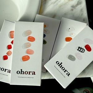 Ohora Semi Cured Gel Nail Strips And Light Bundle